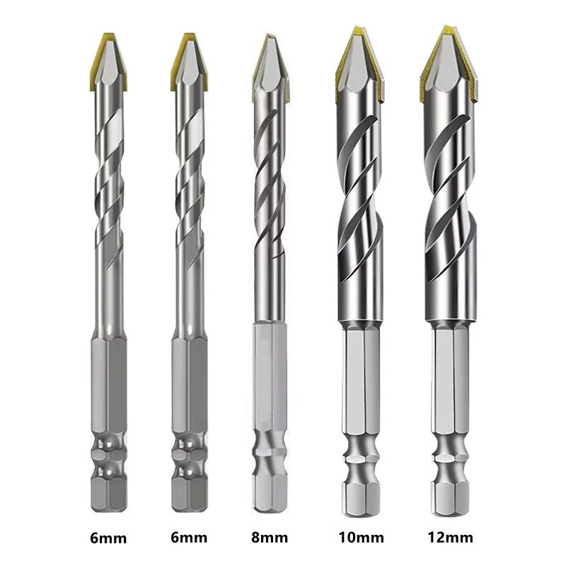 HighHardness Triangle Drill Bit Set Precision Glass Ceramic Concrete Drilling 7