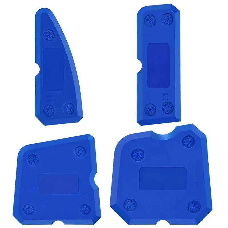 4Piece Silicone Caulking Tool Set Sealant Scraper Grout Remover For Clean Finishes 1