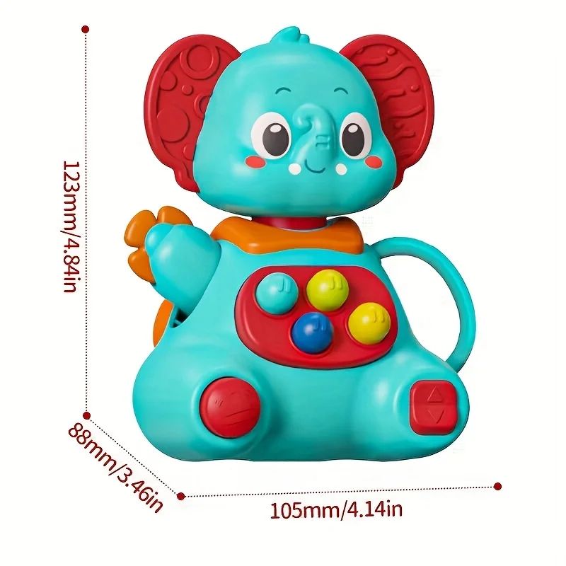 Blue Elephant Suction Spinner Toy 360 Rotating Baby Sensory Bath Toy 7