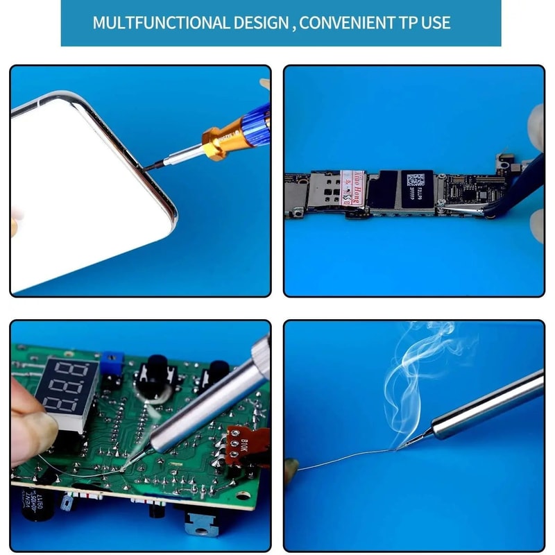 HeatResistant Silicone Soldering Mat AntiStatic Magnetic Work Mat For Electronics Repair 3