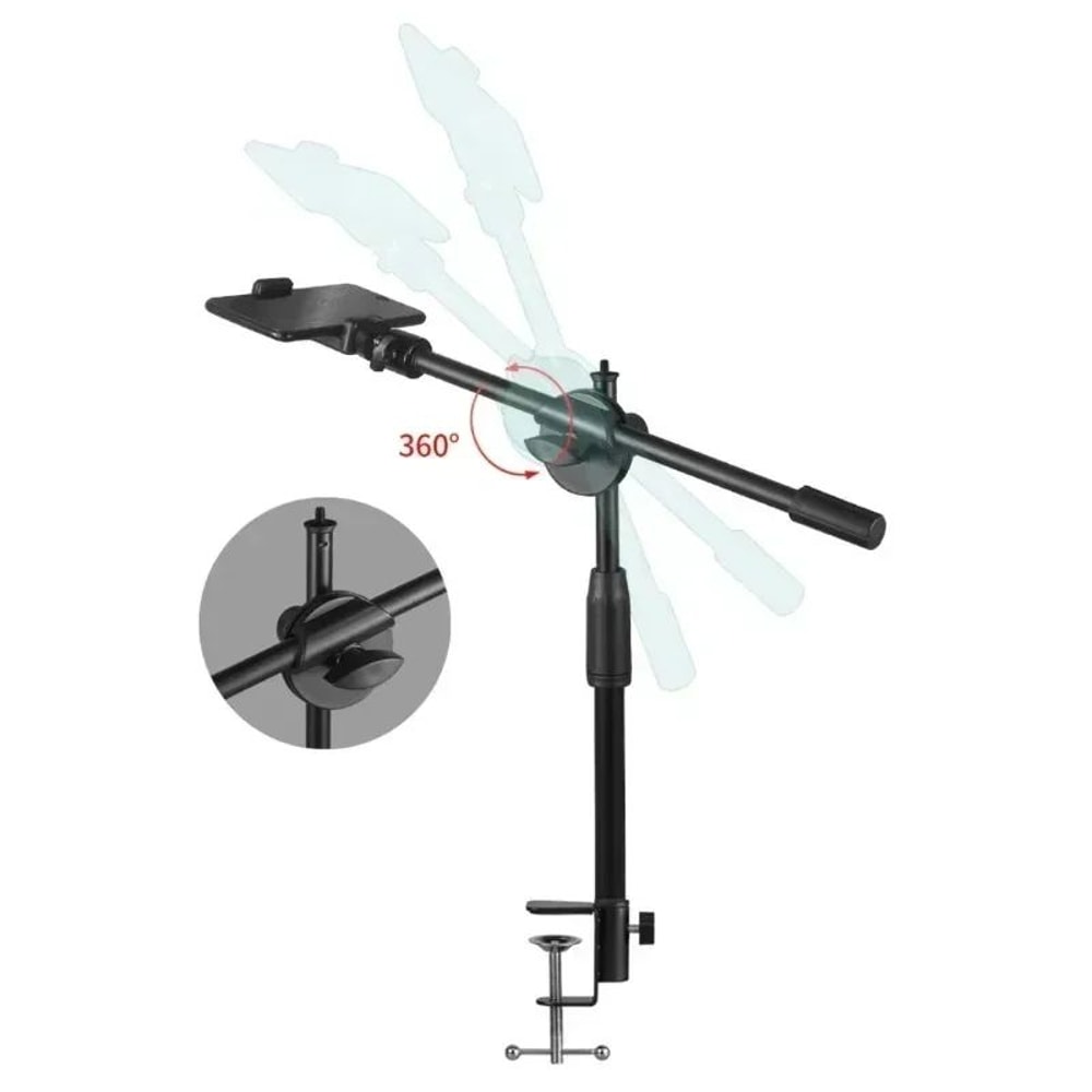 ProStudio Horizontal Tripod Phone Tripod Stand Adjustable Overhead Filming Rig For Smartphones 4