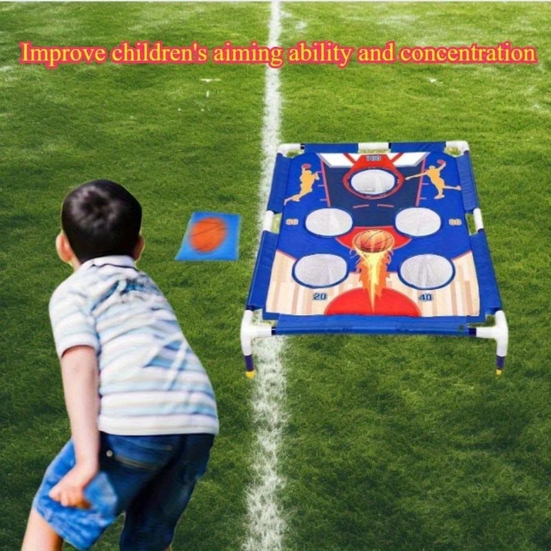 Portable Sandbag Throwing Game Set Outdoor Bean Bag Toss Game For Kids And Adults 2