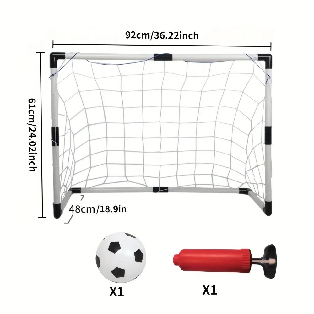 Portable Adjustable Soccer Goal Net Detachable Football Training Goal For Kids Home Play 1