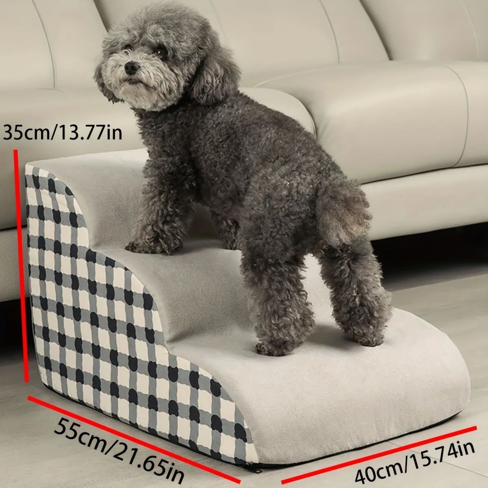 MultiLayer Pet Stairs With Cushion Soft Climbing Steps For Dogs Cats To Beds And Sofas 9