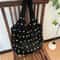 Boho Crochet Tote Bag Large Capacity Knitted Handbag With Colorful Beads For Women 6