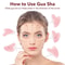 Natural Rose Jade Gua Sha Tool Facial Body Lifting Stone For Massage And Skin Care 0