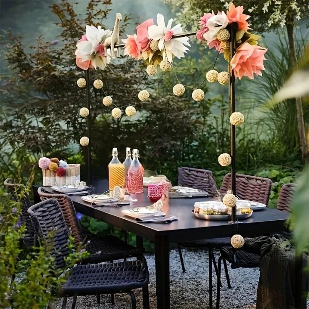 Adjustable Iron Balloon Arch Stand For Weddings Parties Event Decor 2