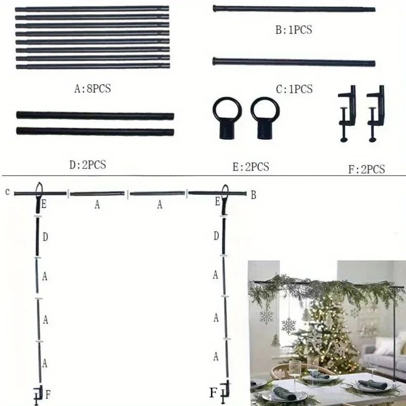 Adjustable Iron Balloon Arch Stand For Weddings Parties Event Decor 6