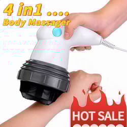 electric body massage gun – magnetic vibrating slim roller for muscle relaxation & body care
