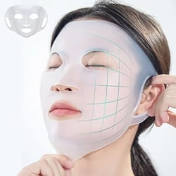 reusable 3d silicone face mask – ear-hook lifting mask for firming & skincare absorption