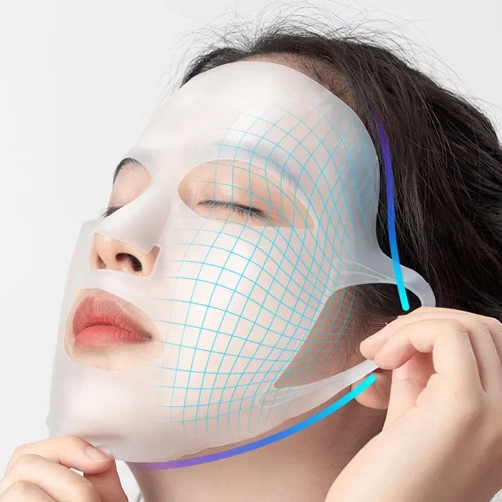 Reusable 3D Silicone Face Mask EarHook Lifting Mask For Firming Skincare Absorption 3
