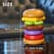 Stack Play Burger Toy Fine Motor Skills Stacking Game For Toddlers Infants 1