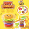 Stack Play Burger Toy Fine Motor Skills Stacking Game For Toddlers Infants 3