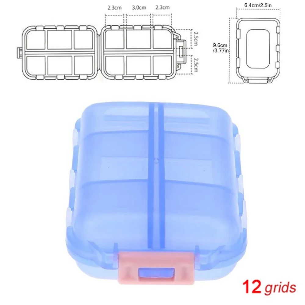 Portable Travel Pill Organizer With 10Grid Daily Medicine Storage Case 4