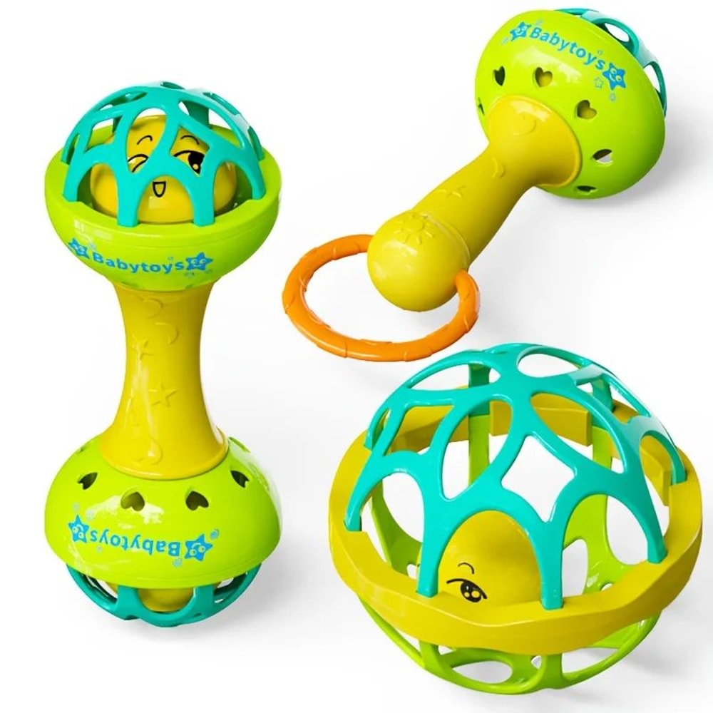 Colorful HandCrank Baby Bell Toy For Sensory Learning Motor Development 5