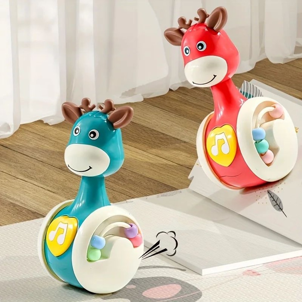 Swinging Giraffe Toy For Kids Sensory Play Early Learning Fun 2