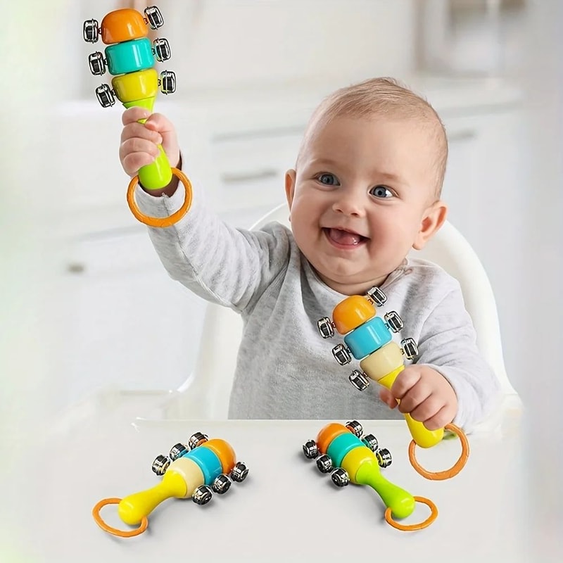 HandCranked Bell Game Set For Kids Educational Musical Toy For Children With Sensory Learning Fun 2
