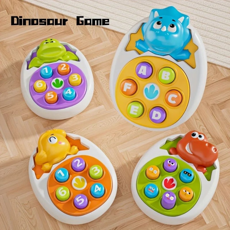 Dinosaur Press Tap Learning Toy Interactive Toddler Educational Toy With Colorful Sensory Play 4