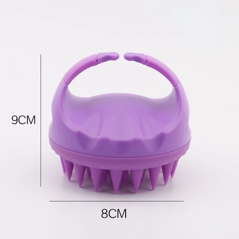 Silicone Scalp Massage Shampoo Brush Portable Scalp Massage Brush For Deep Clean Relaxation 9