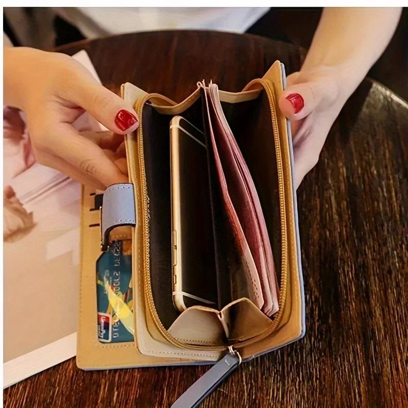 Women Hollow Leaf PU Leather Wallet Elegant Women Wallet With Card Holder Coin Pouch 1