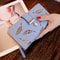 Women Hollow Leaf PU Leather Wallet Elegant Women Wallet With Card Holder Coin Pouch 7