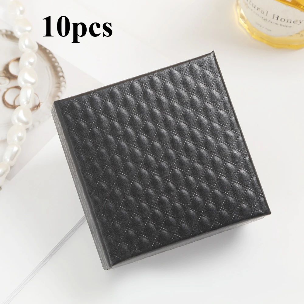 10Piece Plaid Jewelry Organizer Box Set Compact Jewelry Organizer Box For Rings Earrings Necklace 4