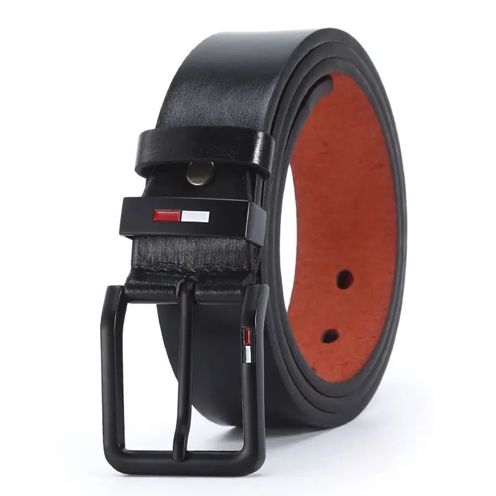 Men PU Leather Pin Buckle Belt Classic Men PU Leather Belt For Business Casual Style 6