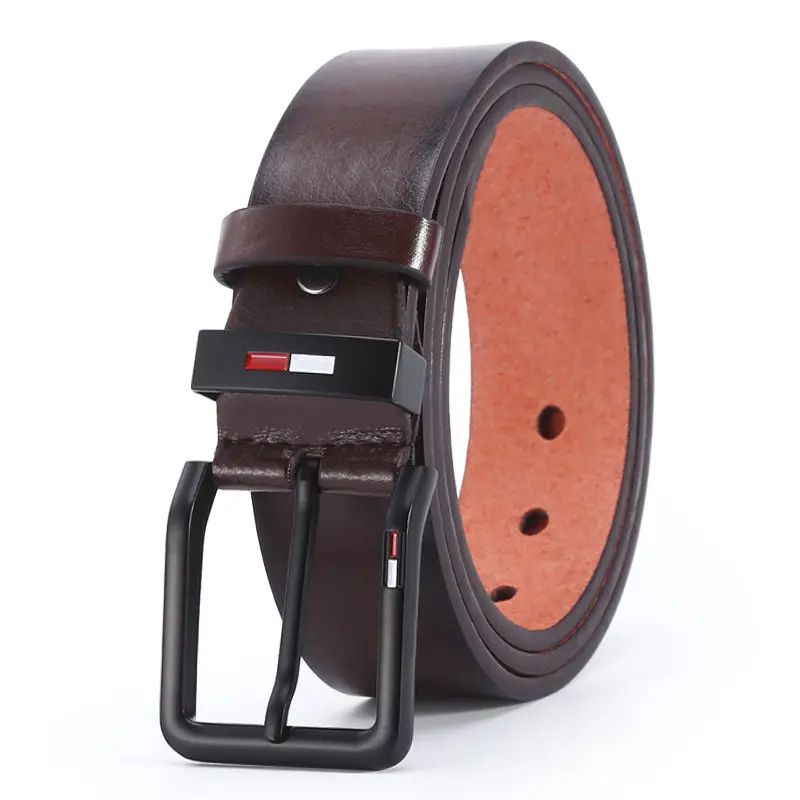 Men PU Leather Pin Buckle Belt Classic Men PU Leather Belt For Business Casual Style 8