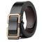 Men Automatic Buckle Leather Belt Luxury Genuine Leather Belt With Ratchet Closure For Business C 9