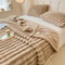 Thick Striped Multifunctional Blanket Cozy MultiPurpose Blanket For Bed Sofa Pets 8