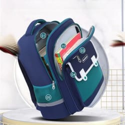 lightweight ergonomic school backpack – breathable spine-protecting bookbag for kids grades 1–6