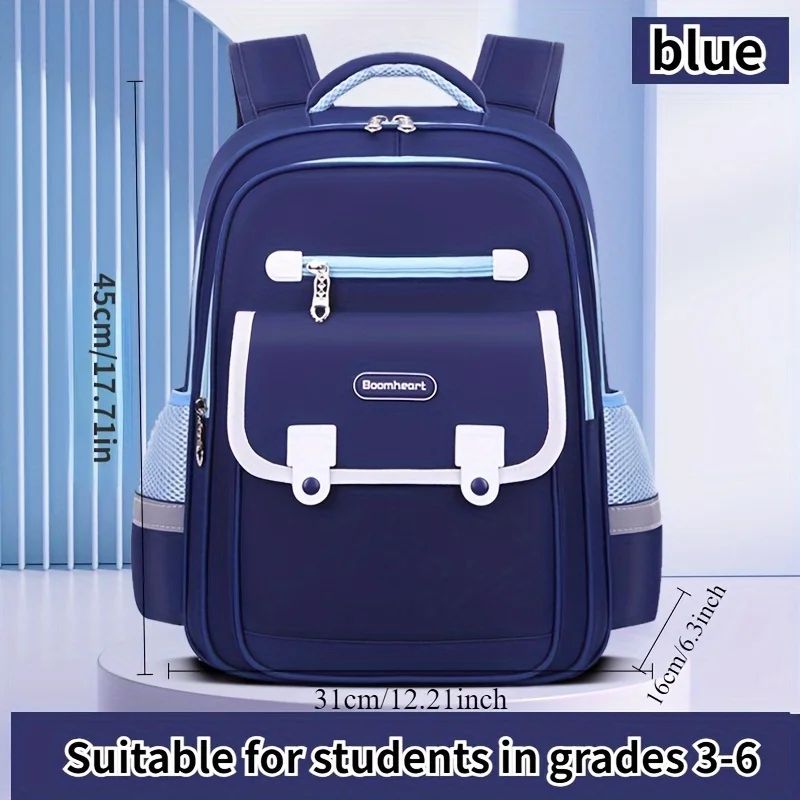 Lightweight Ergonomic School Backpack Breathable SpineProtecting Bookbag For Kids Grades 16 3