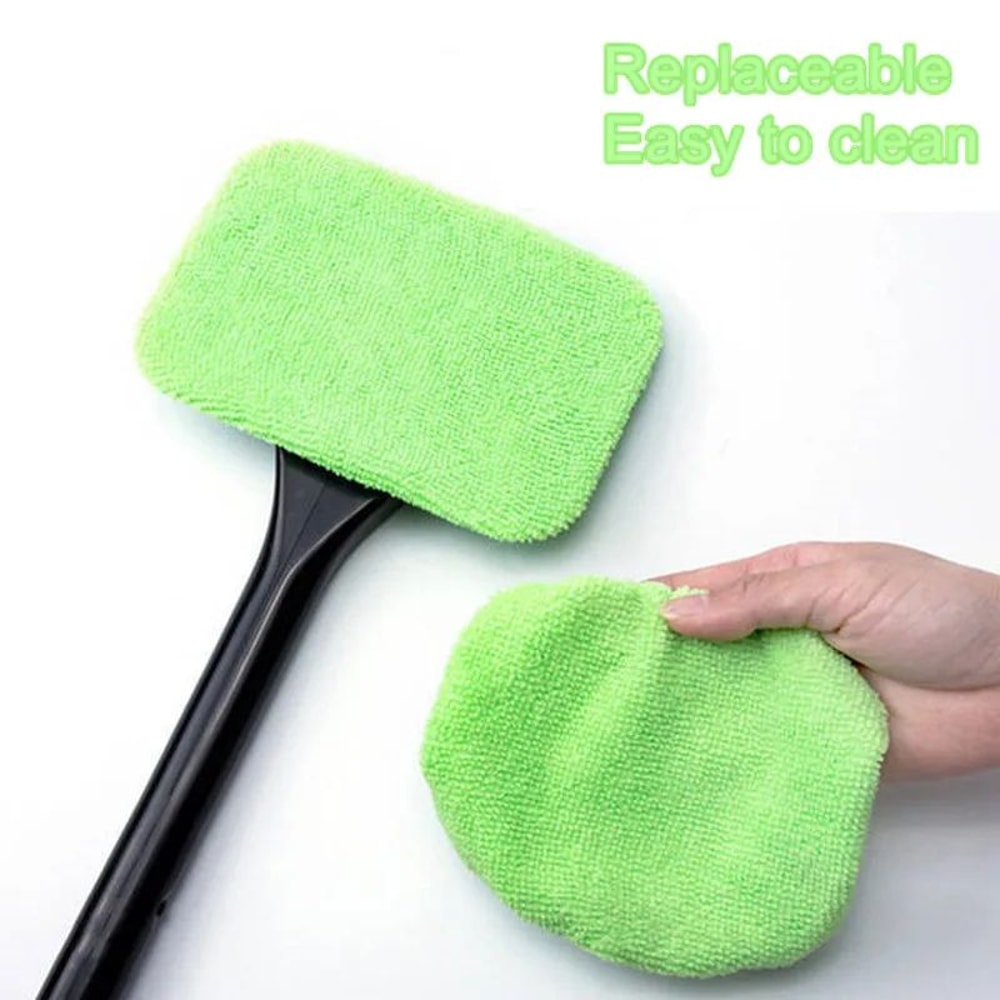 Microfiber Car Window Cleaner Brush Long Handle Windshield Cleaning Tool 1
