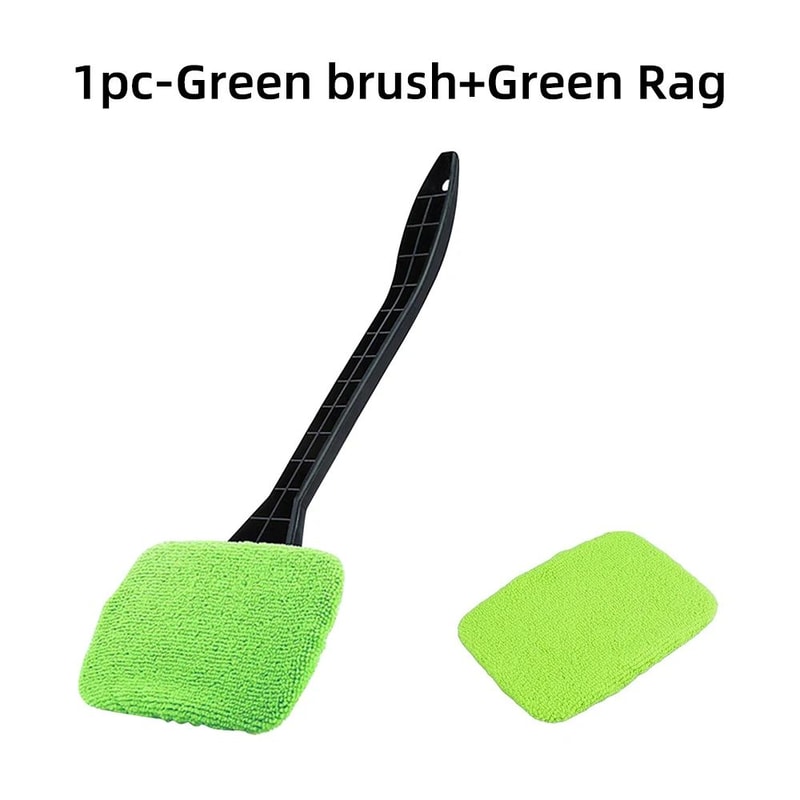 Microfiber Car Window Cleaner Brush Long Handle Windshield Cleaning Tool 4
