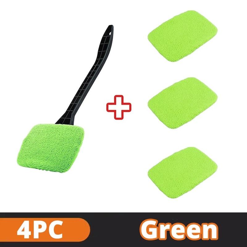 Microfiber Car Window Cleaner Brush Long Handle Windshield Cleaning Tool 9