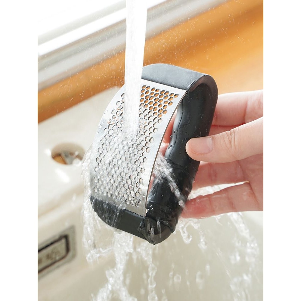 Stainless Steel Garlic Press Manual Garlic Crusher Mincer Tool 7