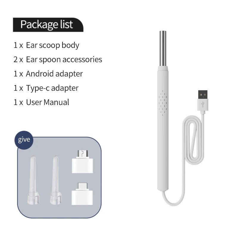 Smart Ear Camera Otoscope HD Ear Wax Removal Tool For Android PC 5