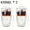 Double Wall Glass Cup For Coffee Tea Espresso Handmade HeatInsulated Mini Drinkware 7