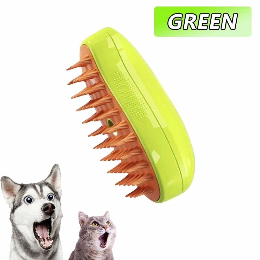 3in1 Steam Pet Grooming Brush With Massage Shedding Control For Cats And Dogs 5