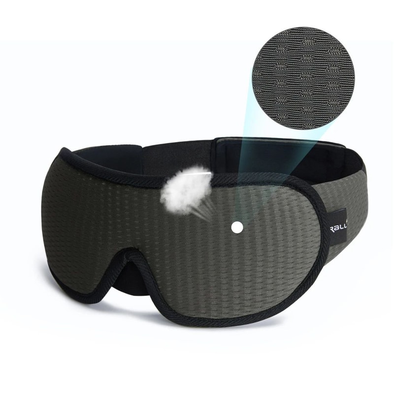 3D Sleep Mask For Total Darkness Light Blocking Eye Mask With Soft Padded Comfort 7