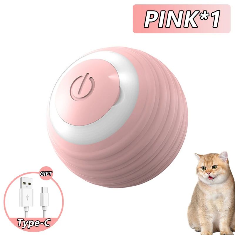 Smart Interactive Cat Ball Toy Automatic Rolling Electronic Cat Toy For Active Indoor Play 4