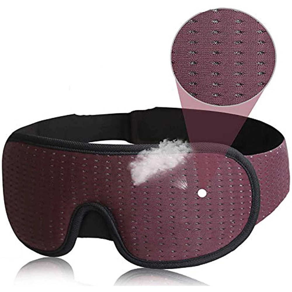 3D Sleep Eye Mask For Total Blackout Soft Padded Light Blocking Sleep Mask For Deeper Rest 7