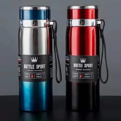 1l stainless steel thermal water bottle – vacuum insulated thermos for hot & cold drinks