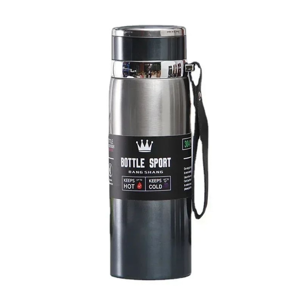 1L Stainless Steel Thermal Water Bottle Vacuum Insulated Thermos For Hot Cold Drinks 4