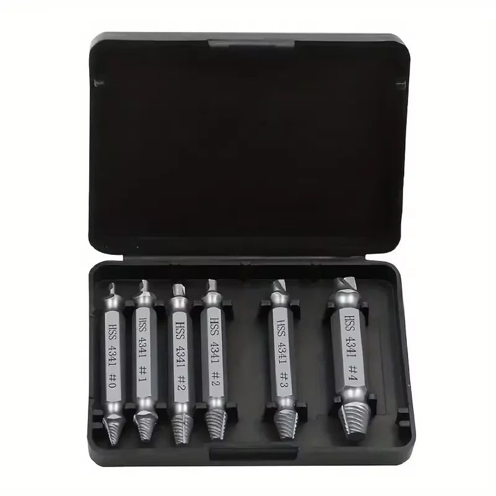 Damaged Screw Extractor Set EasyOut Tool For Removing Stripped Screws Broken Bolts 3