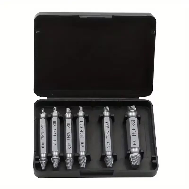 Damaged Screw Extractor Set EasyOut Tool For Removing Stripped Screws Broken Bolts 3