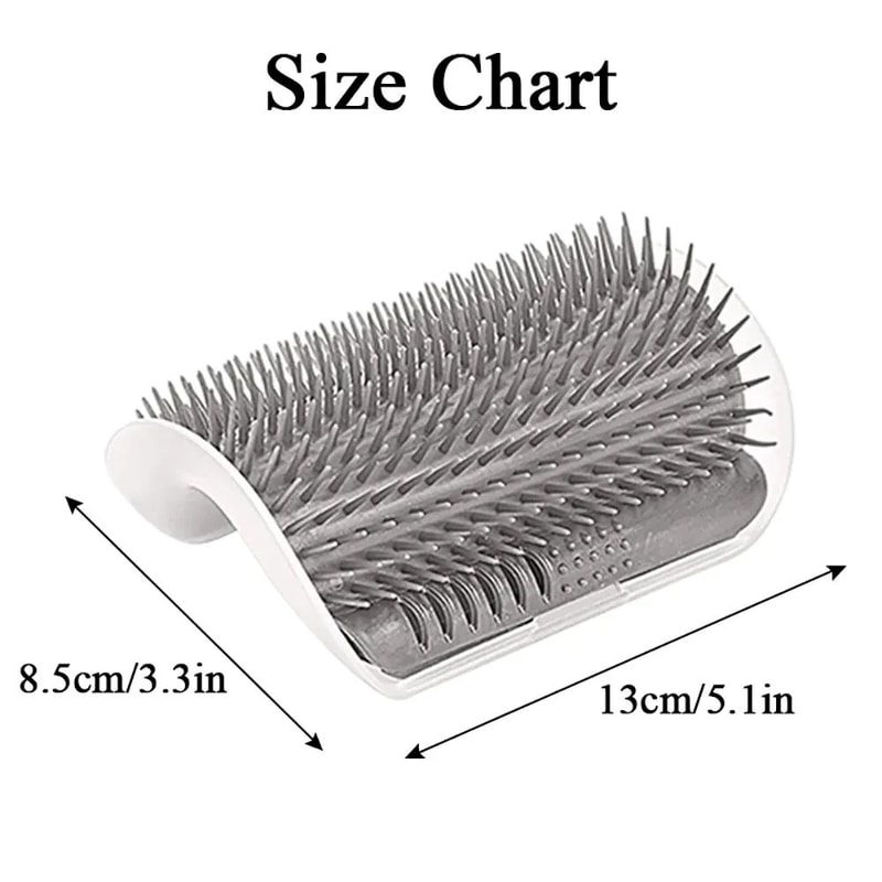 Cat Scratcher Grooming Massager Brush SelfGrooming Wall Corner Scratcher For Cats 2