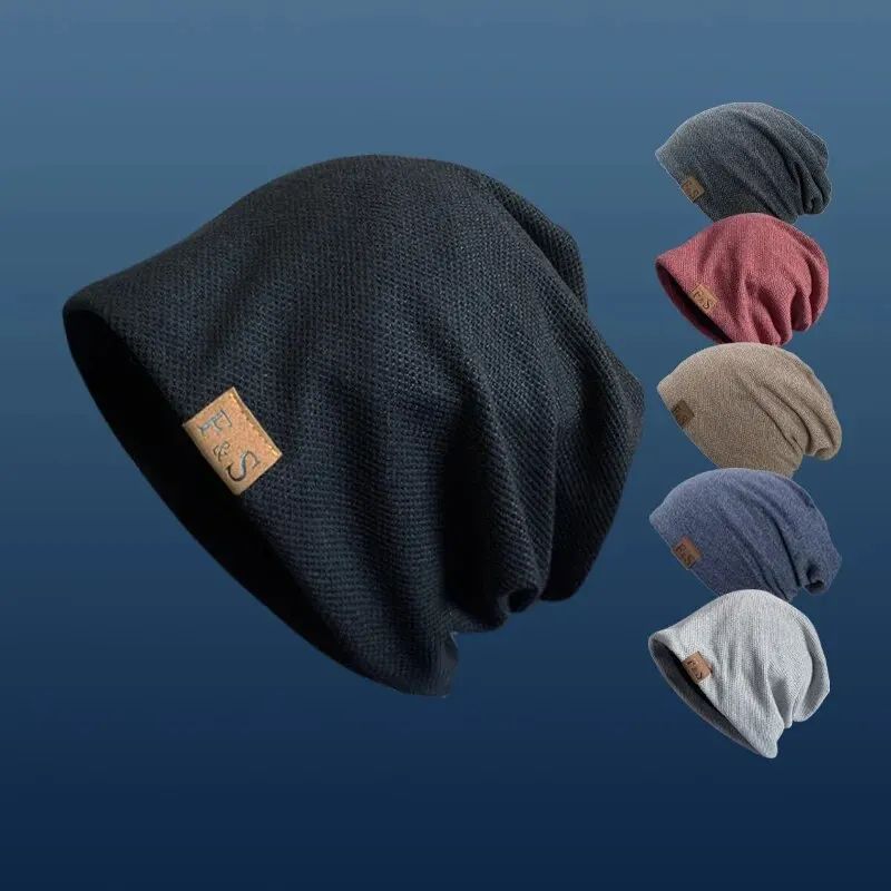 Unisex Warm Knit Beanie Hat Soft Winter Beanie With Casual Street Style 0