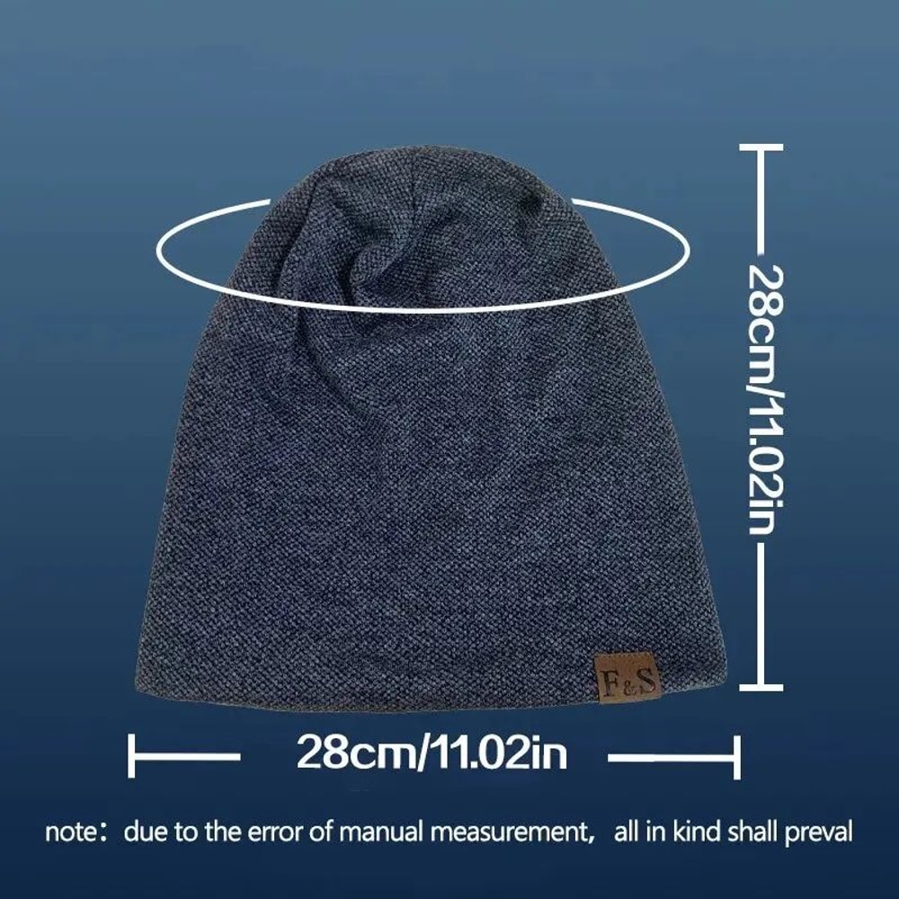 Unisex Warm Knit Beanie Hat Soft Winter Beanie With Casual Street Style 2