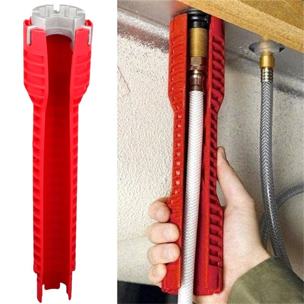 8in1 Sink Faucet Wrench MultiFunction Plumbing Tool For Kitchen Bathroom Repairs 1
